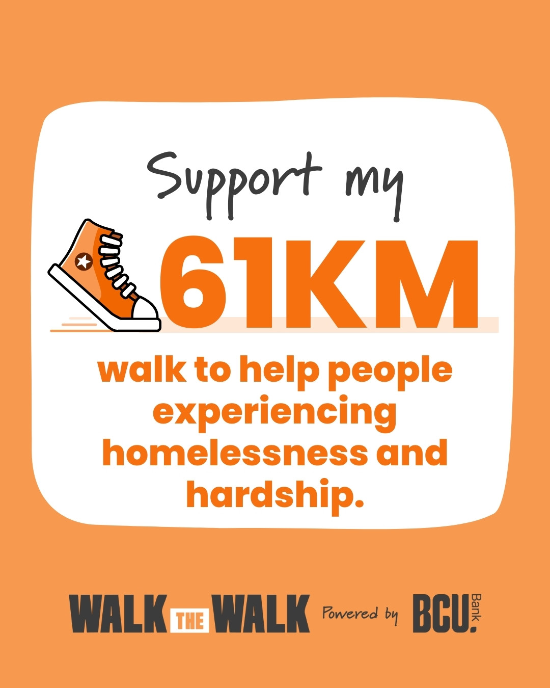 Social Post 2 - Support my 61km