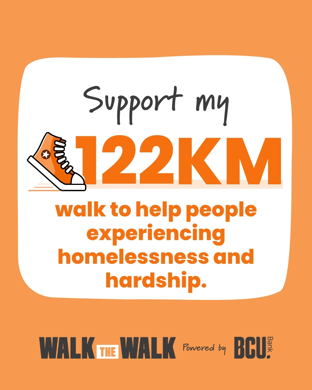 Social Post 1 - Support my 122km